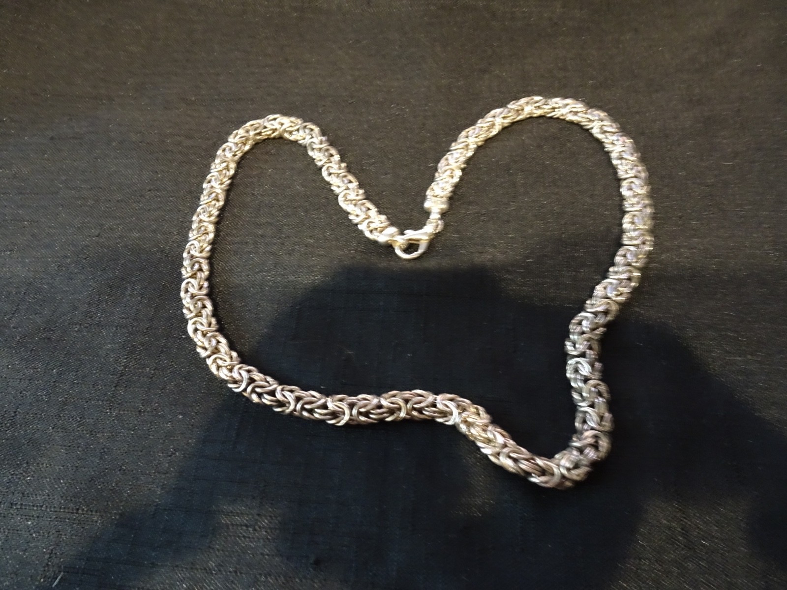 # 591-LARGE BYZANTINE ITALY-925-MILOR NECKLACE–FANCY LARGE-REAL