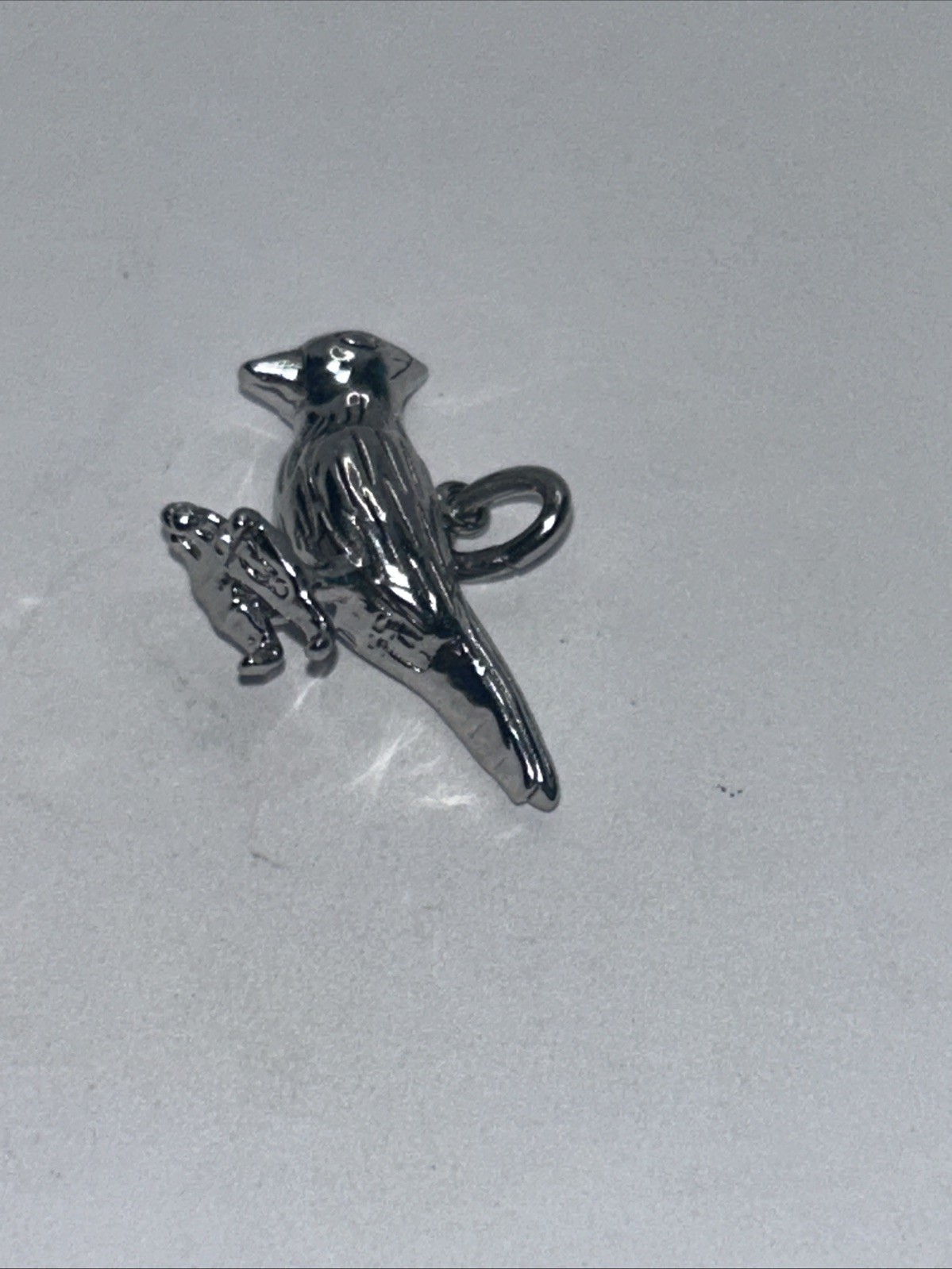 New Sterling Silver 925 Polished Bird Charm Pendant 925, cp