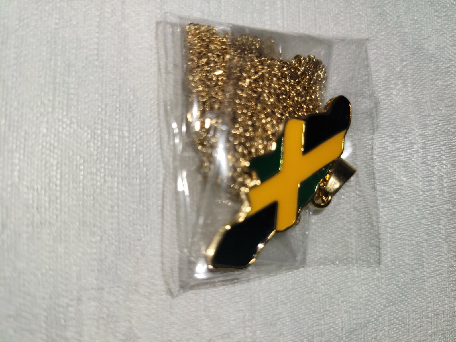18k gold plated Jamaica mop Necklace full color chain lenth 45cm/18 inches free