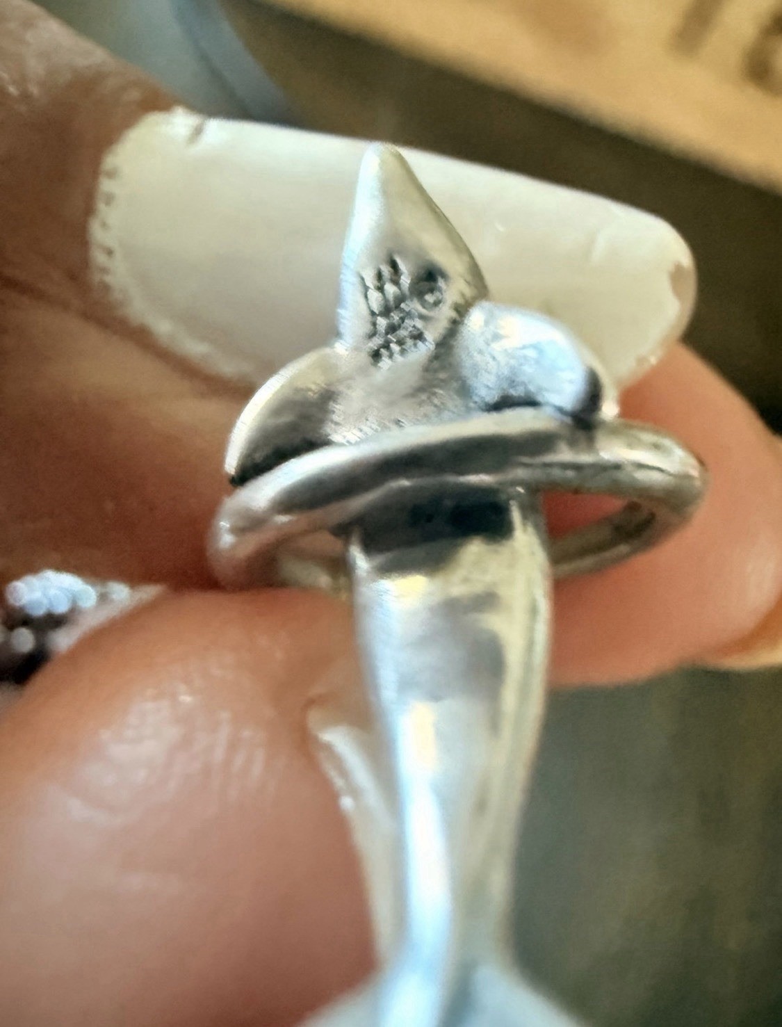 James Avery playful Dolphin charm Vintage Retired & JA chain 20”