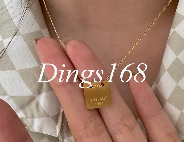 18K Yellow Gold Filled Hypoallergenic 0.5″Square 16+2.4 inch 1mm Choker Necklace