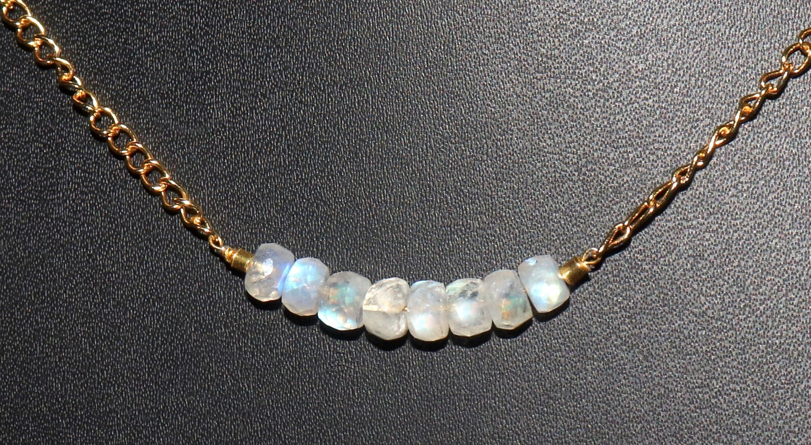 Natural rainbow moonstone choker necklace moonstone bead 6 mm moonstone gemstone