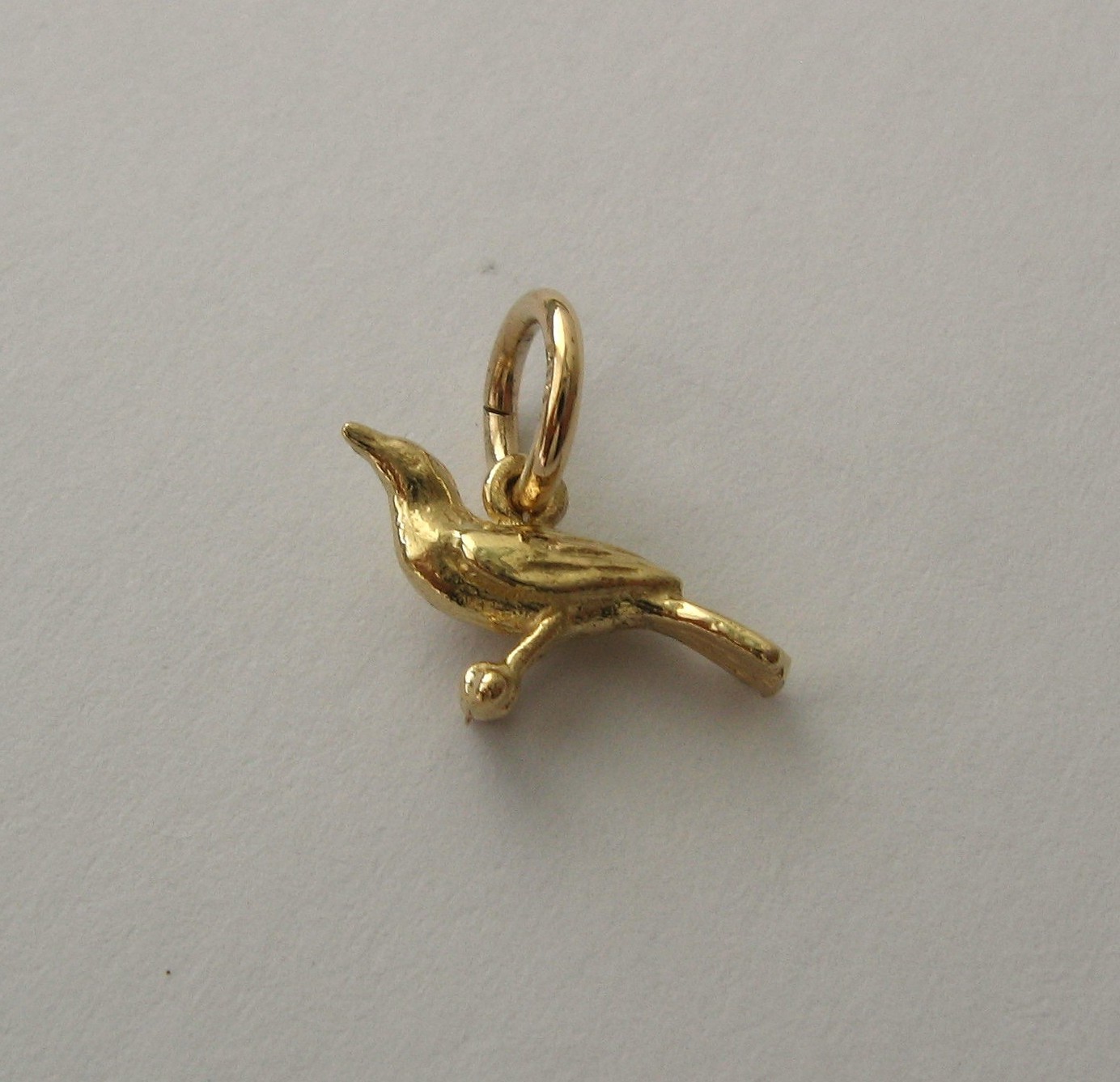 GENUINE SOLID 9K 9ct Yellow GOLD 3D CANARY BIRD Animal Charm/Pendant GIFT