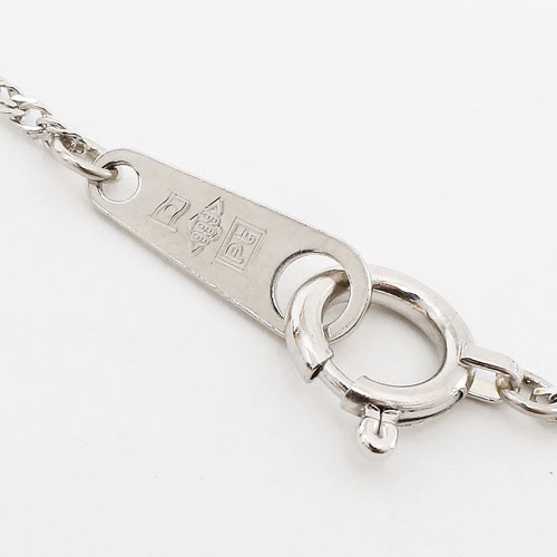 Pt999 Solid Platinum 0.9mm Singapore Chain Necklace 17.75″ Japan Mint HallMark