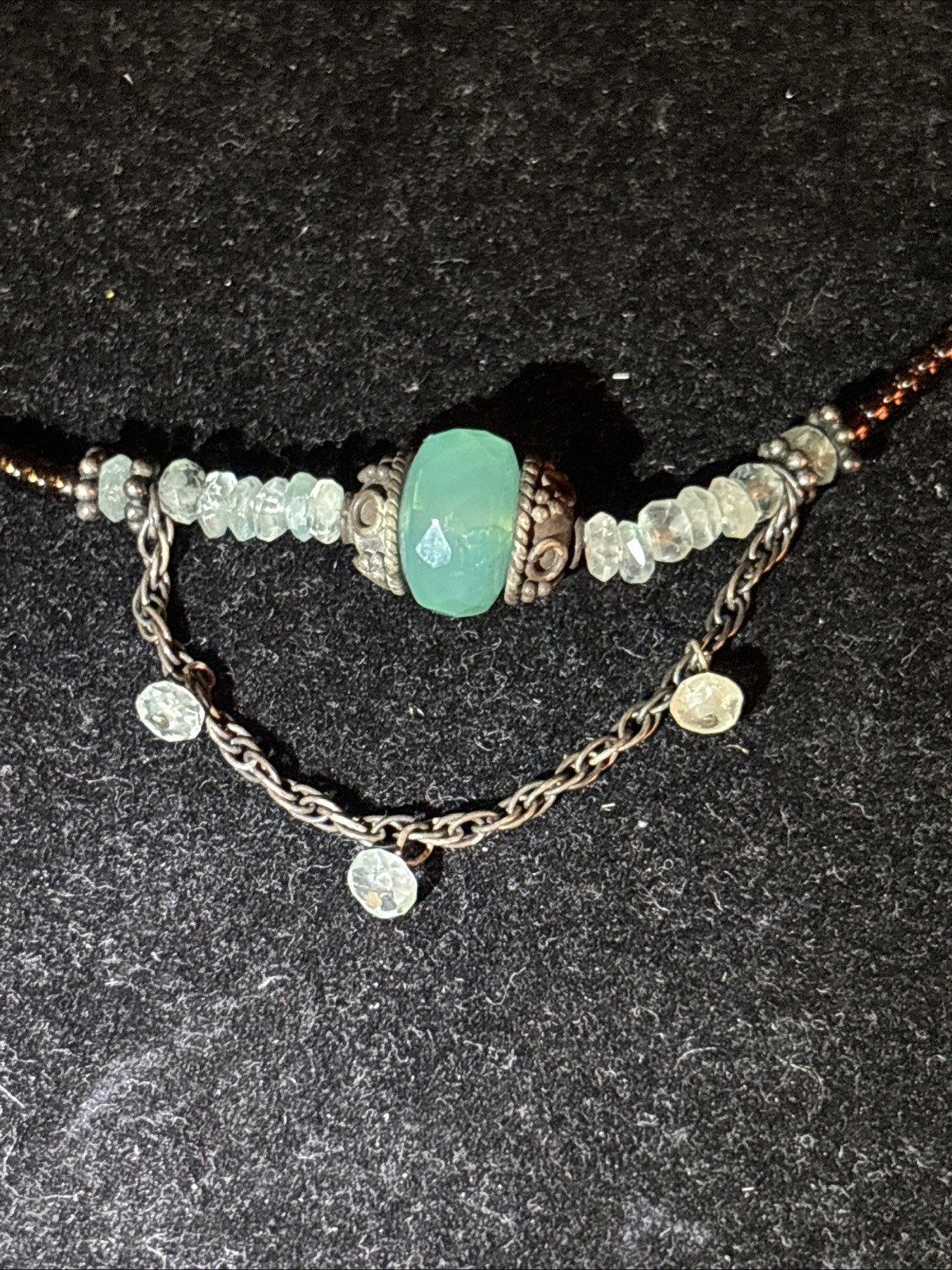 925 Sterling Silver Beaded Necklace Lobster Clasp Up To 17.5”
