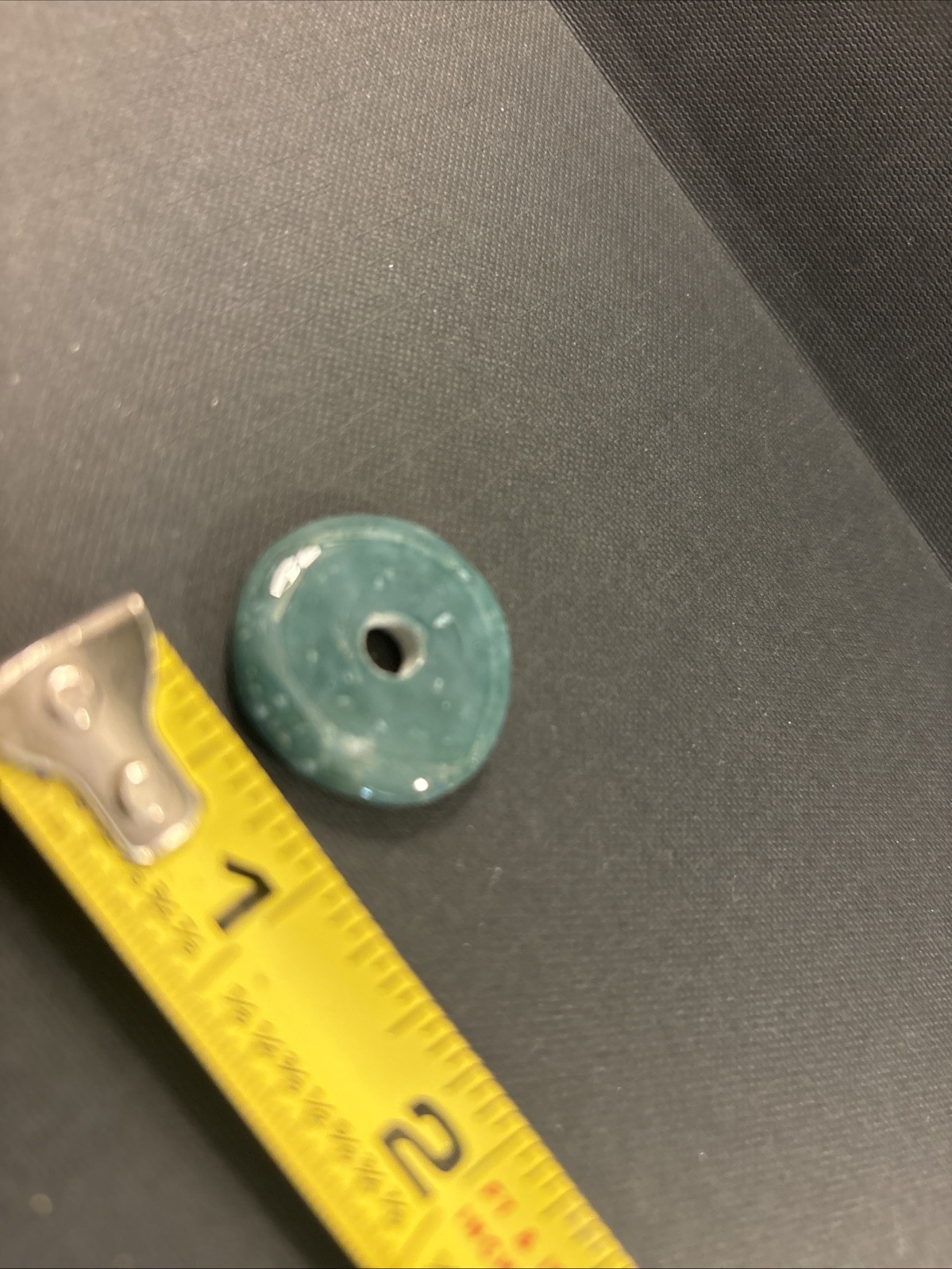 Jadeite Jade Pendant Disk Freeform Dark Jade Donut From Oder Chinese (a29
