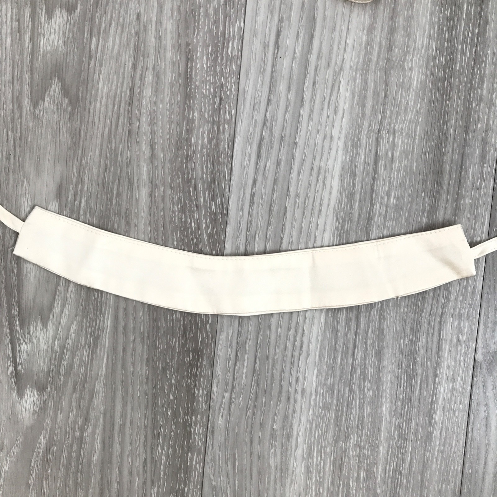 Chocker Ivory White Tie Satin Boho Glam Cocktail Tie Collar