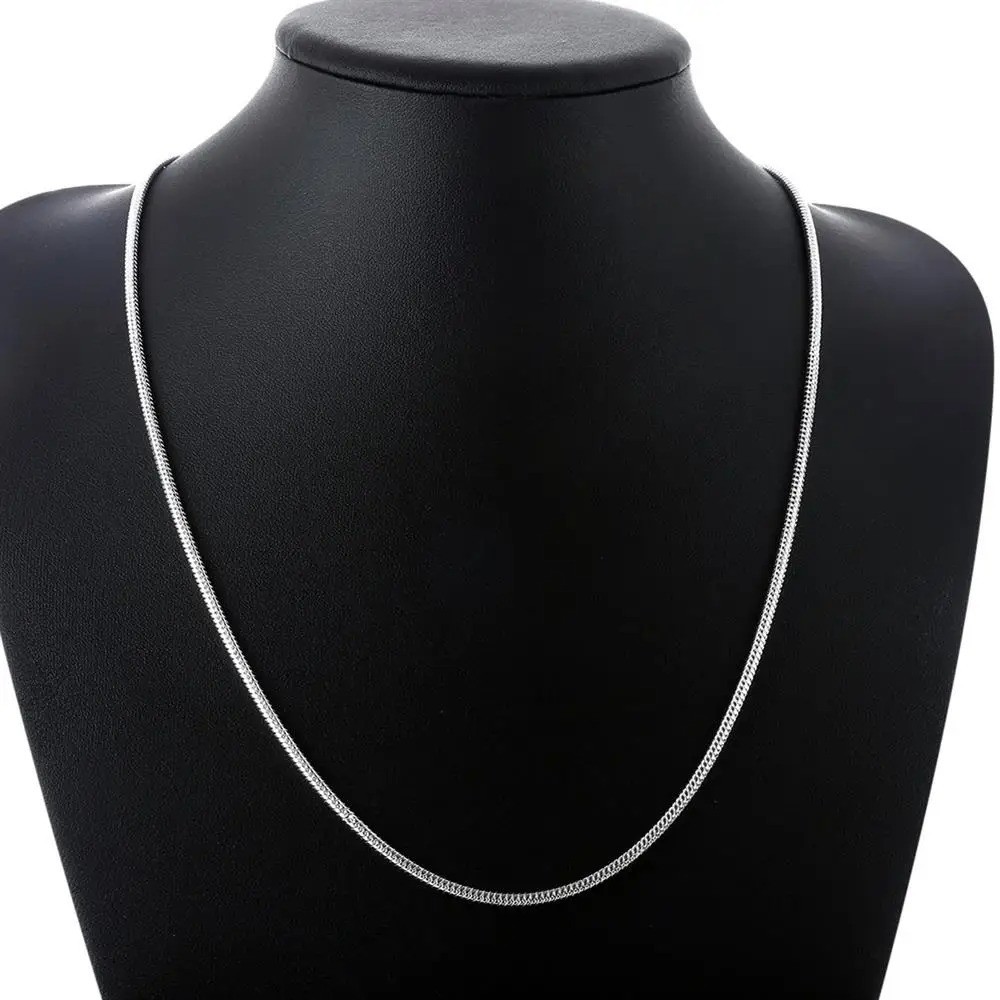Men&Women’s 925 Sterling Silver Snake Chain Necklace 16-24*