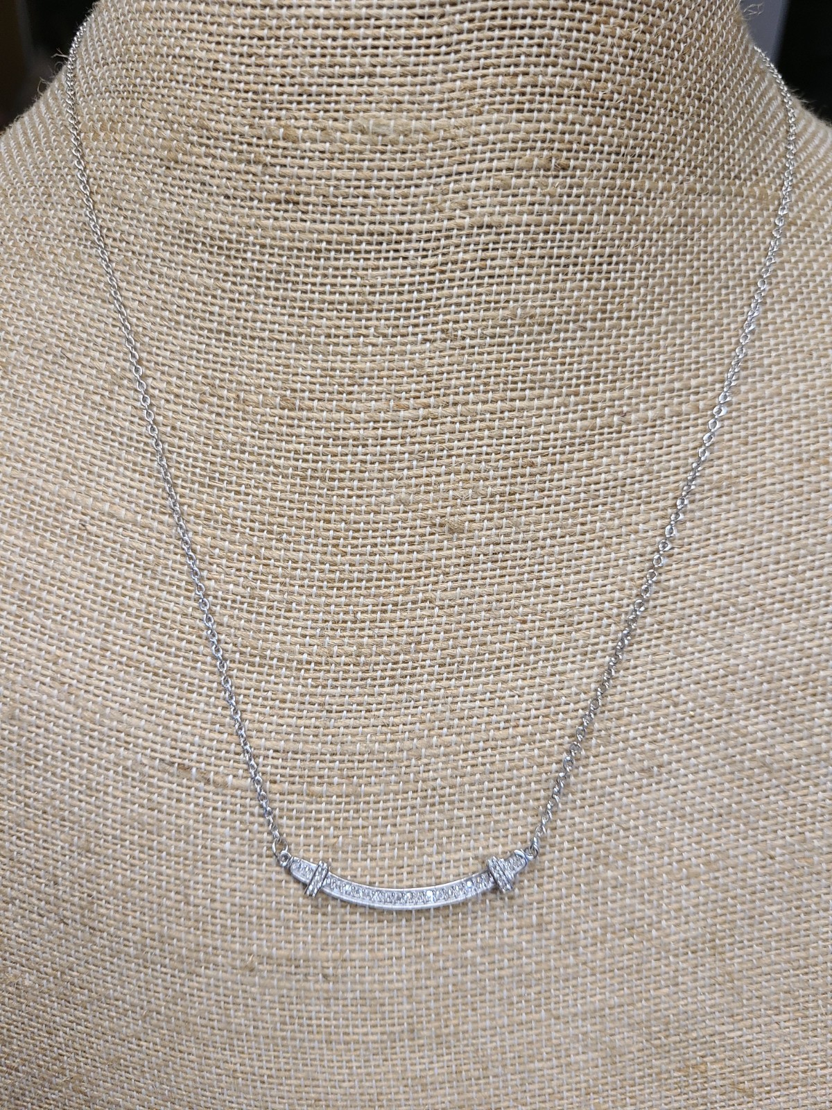 Luxuriant Lab Grown Diamond SI 0.30 ctw Necklace in Rhodium Over Sterling Silver