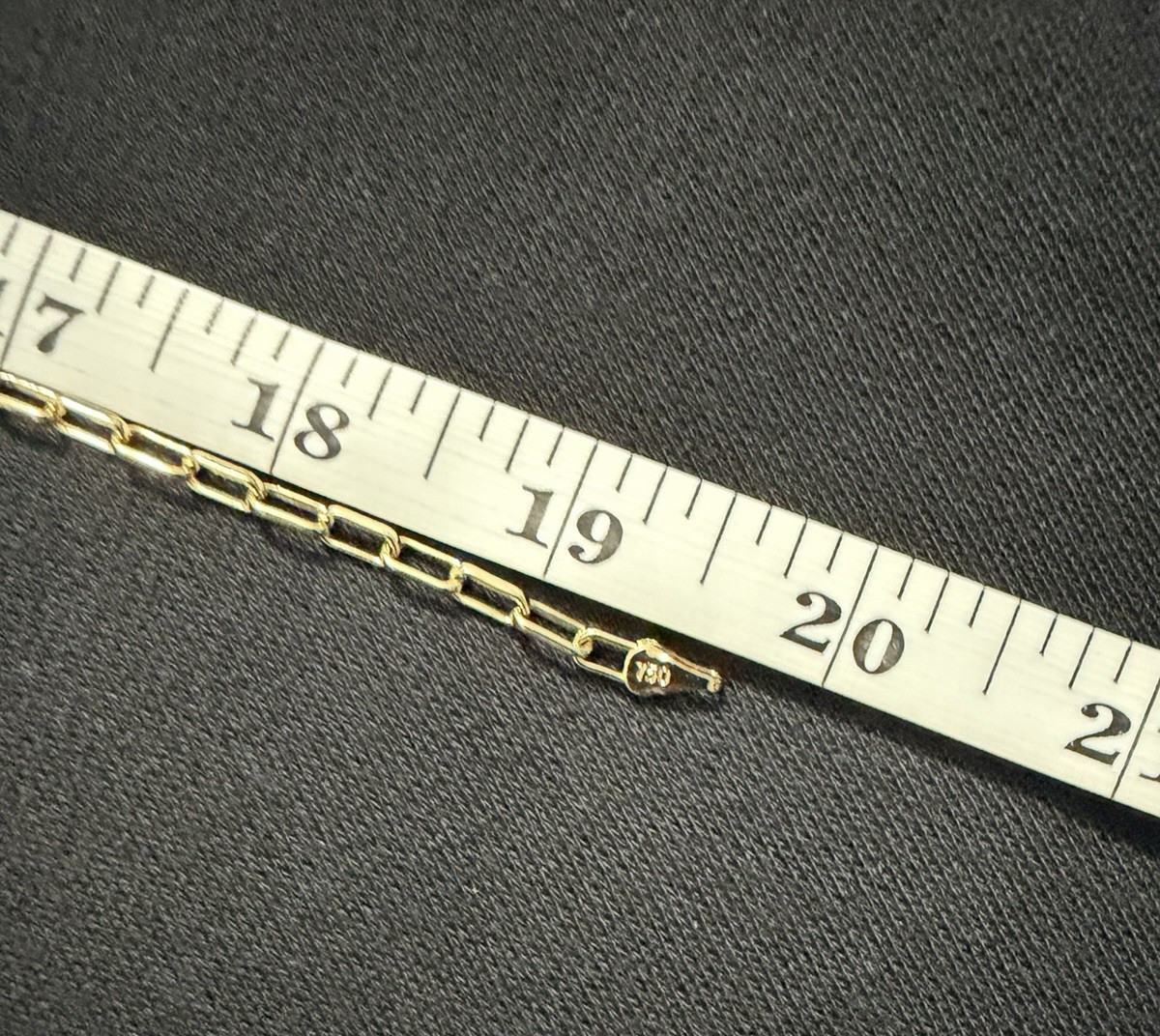 18K Gold Filled 19.5″ 3.5mm 9g Rolo Paperclip Link Chain (Stamped) New