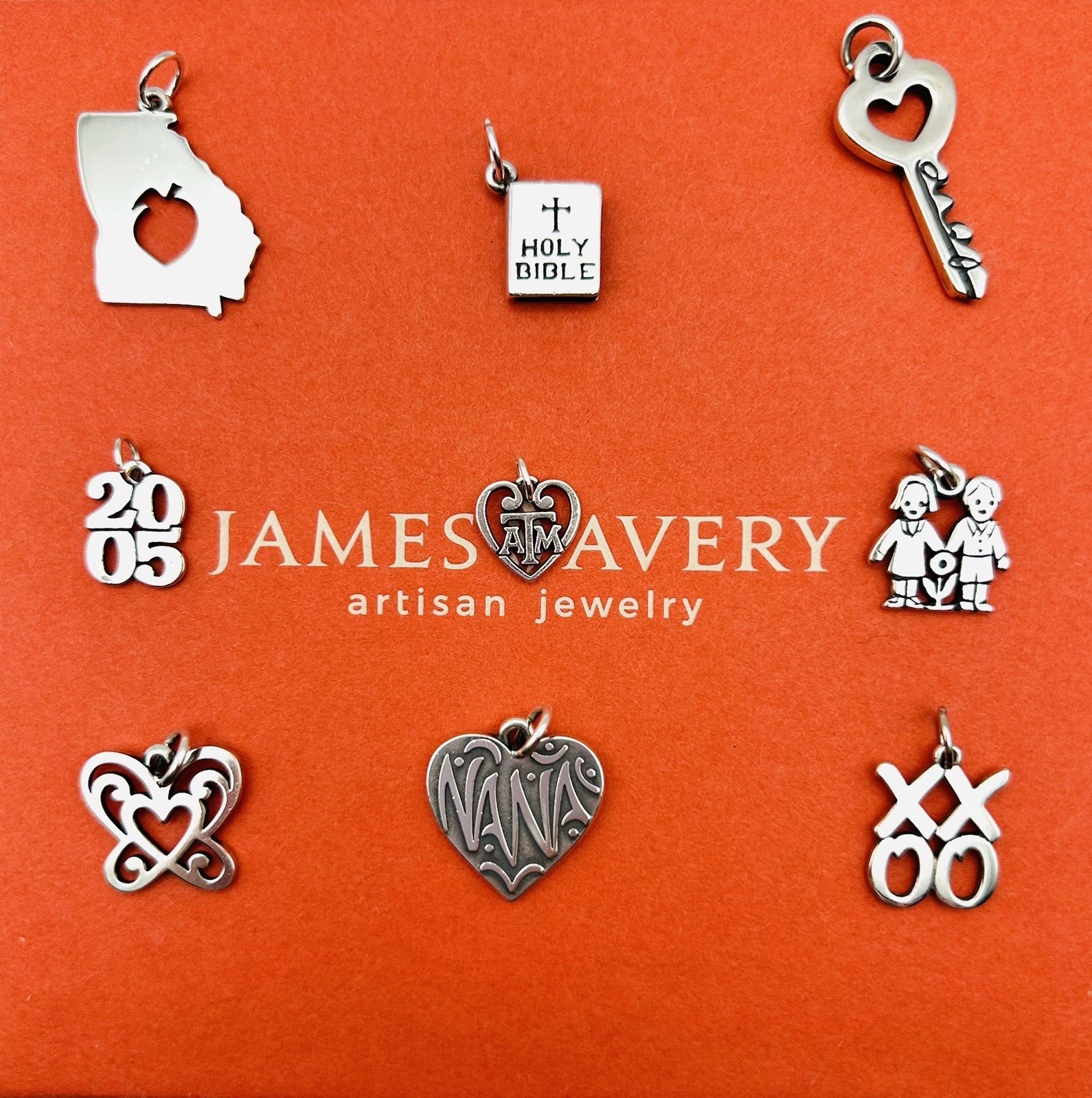 James Avery Sterling Silver Charms – Multiple Designs Available -Sold Separately