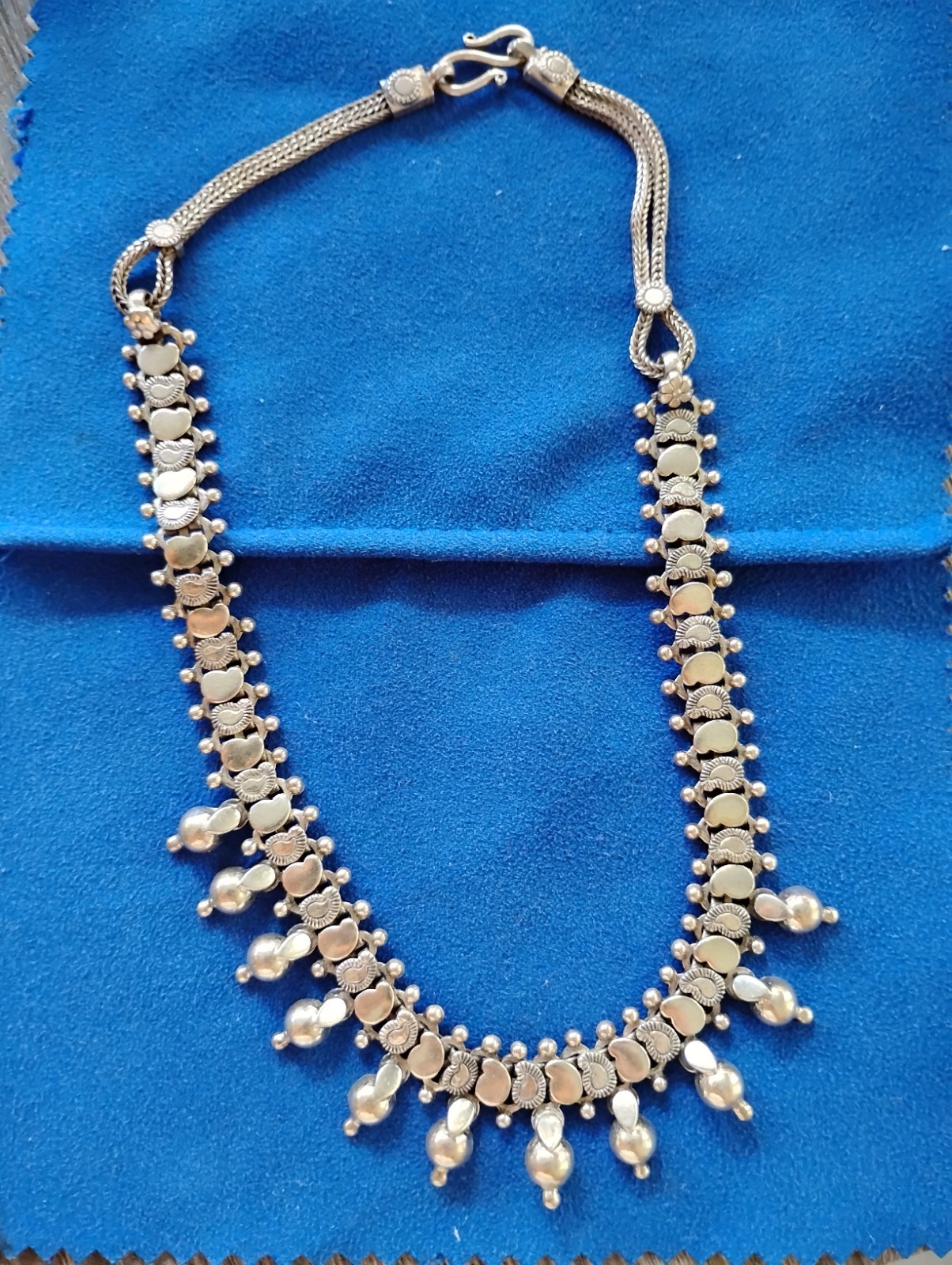 925 Sterling Silver 16 In S Hook Pattern Necklace Free Shipping