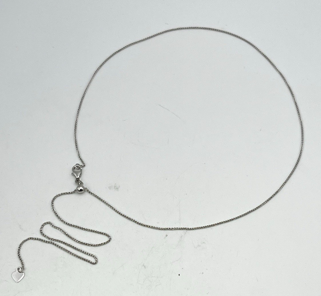 PETITE ADJUSTABLE LARIAT NECKLACE 925 Solid Sterling Silver 16 18 20 22 ” TURKEY