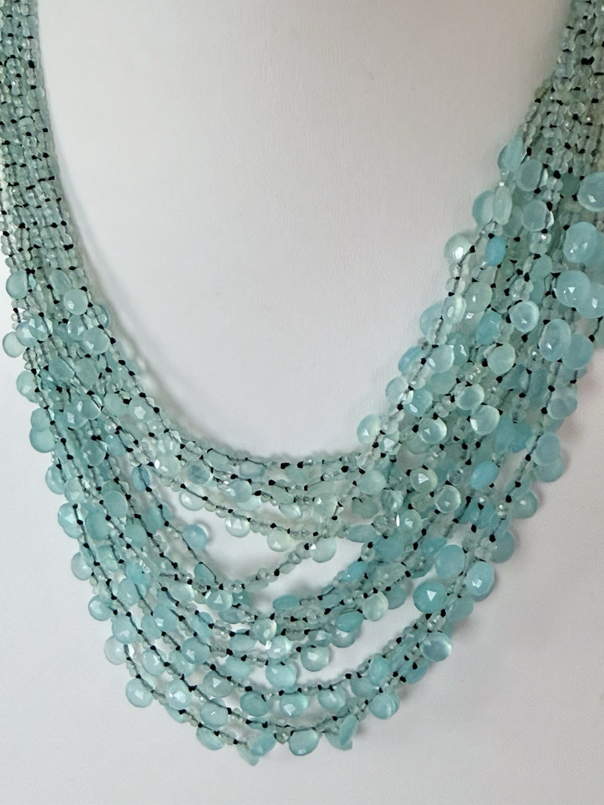 EvaNueva Fine Italian Handcrafted Jewelry Strand Necklace &Bracelet