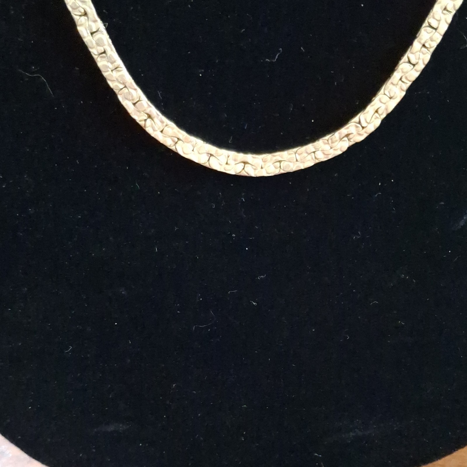 Chain Necklace with Box Clasp Gold Tone Metal No Stone