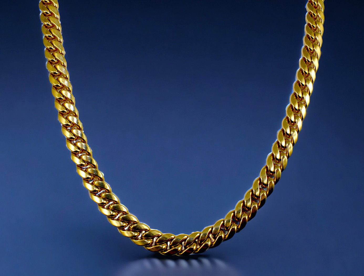 14K Yellow Gold SOLID Miami Cuban Necklace Bracelet Chain 2mm-12mm 7″-30″