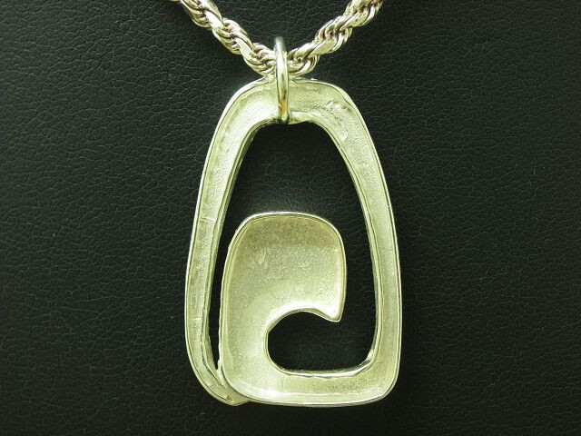 925 Sterling Silver Necklace & Pendant / Real Silver / 21.26 In / 0.95 Oz