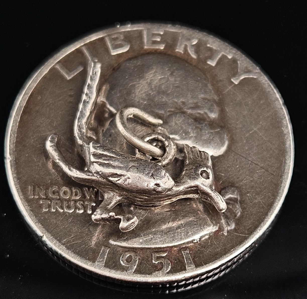 Sterling Silver ROADRUNNER Charm Pendant Bird 3D Vintage