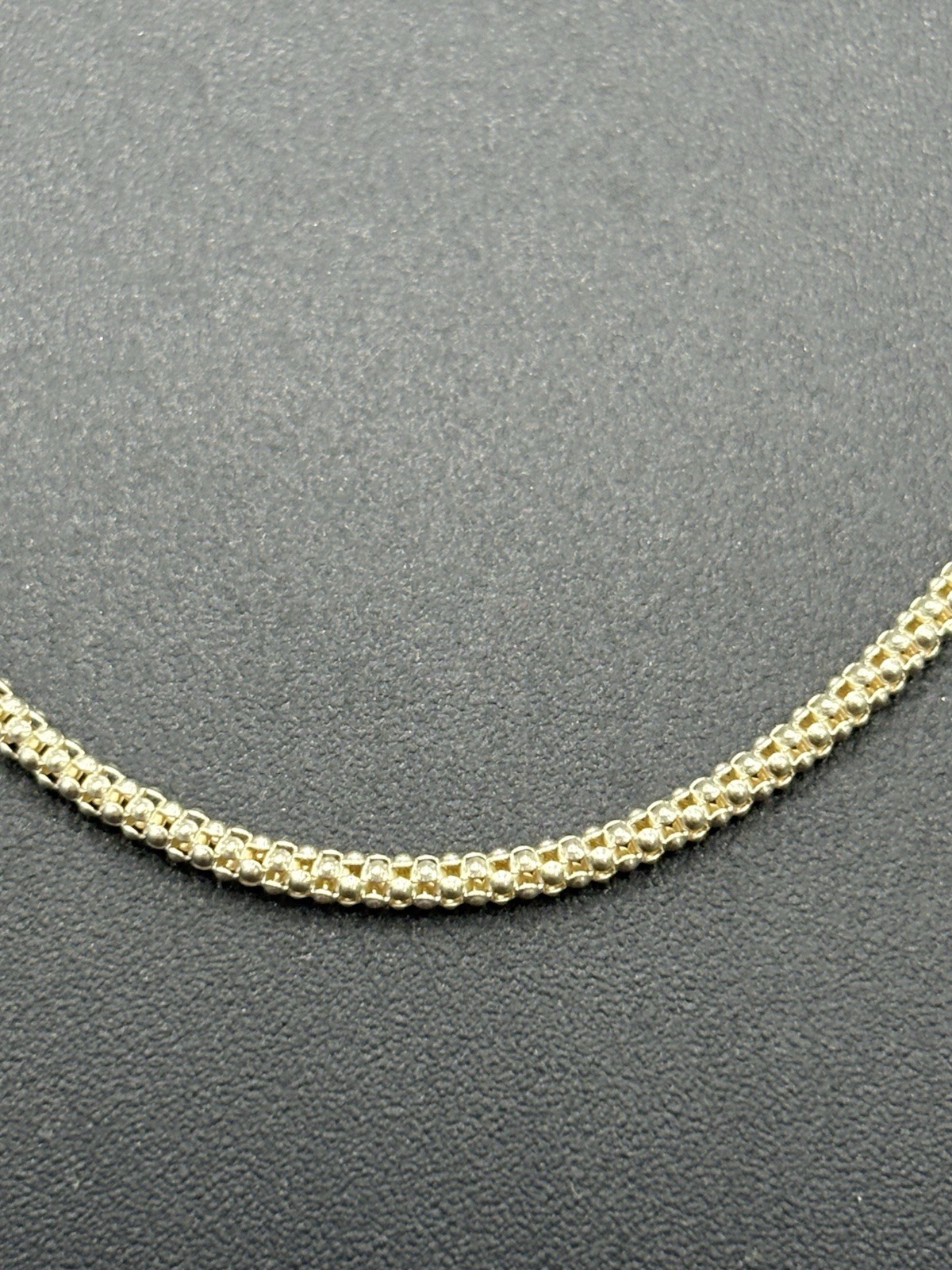 18″ Sterling Silver Popcorn Link Chain Necklace 925 1.75MM 3 Grams C19