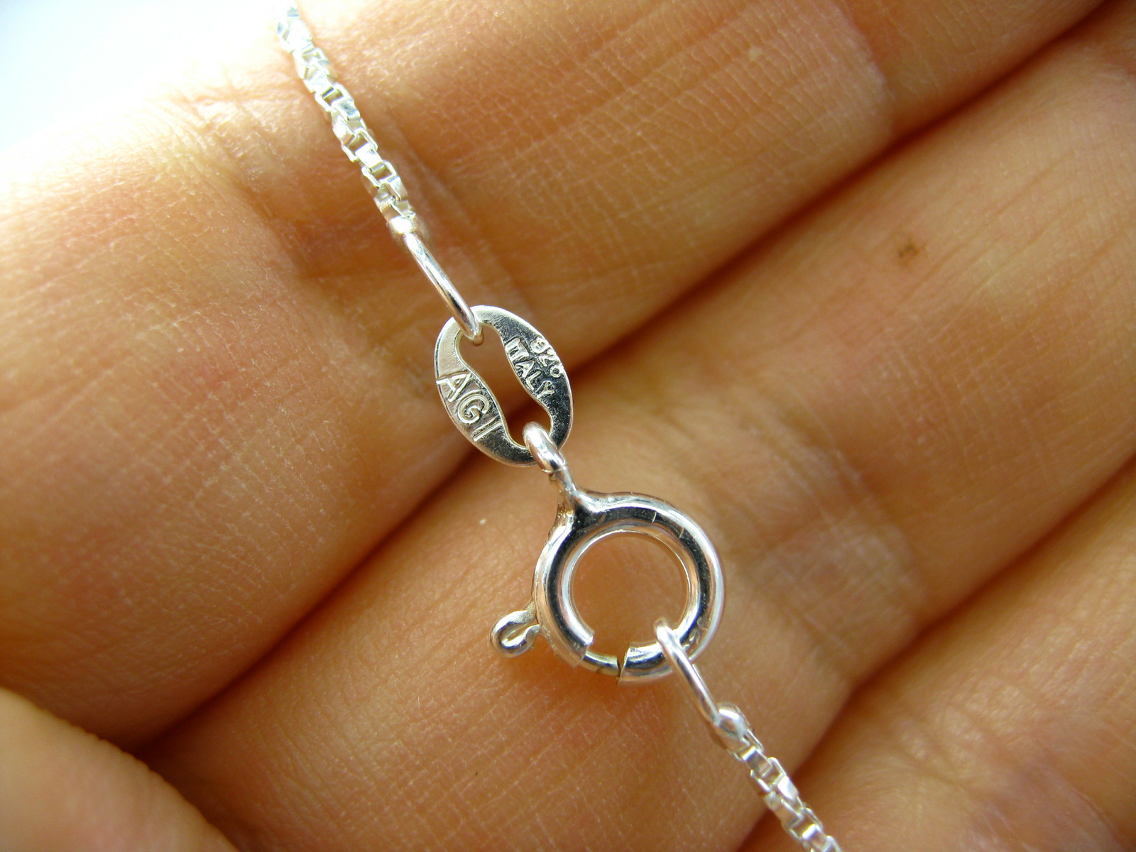NEW Twist Box Chain Necklace 925 SOLID Sterling Silver Pick 16, 18, 20 Inch Long