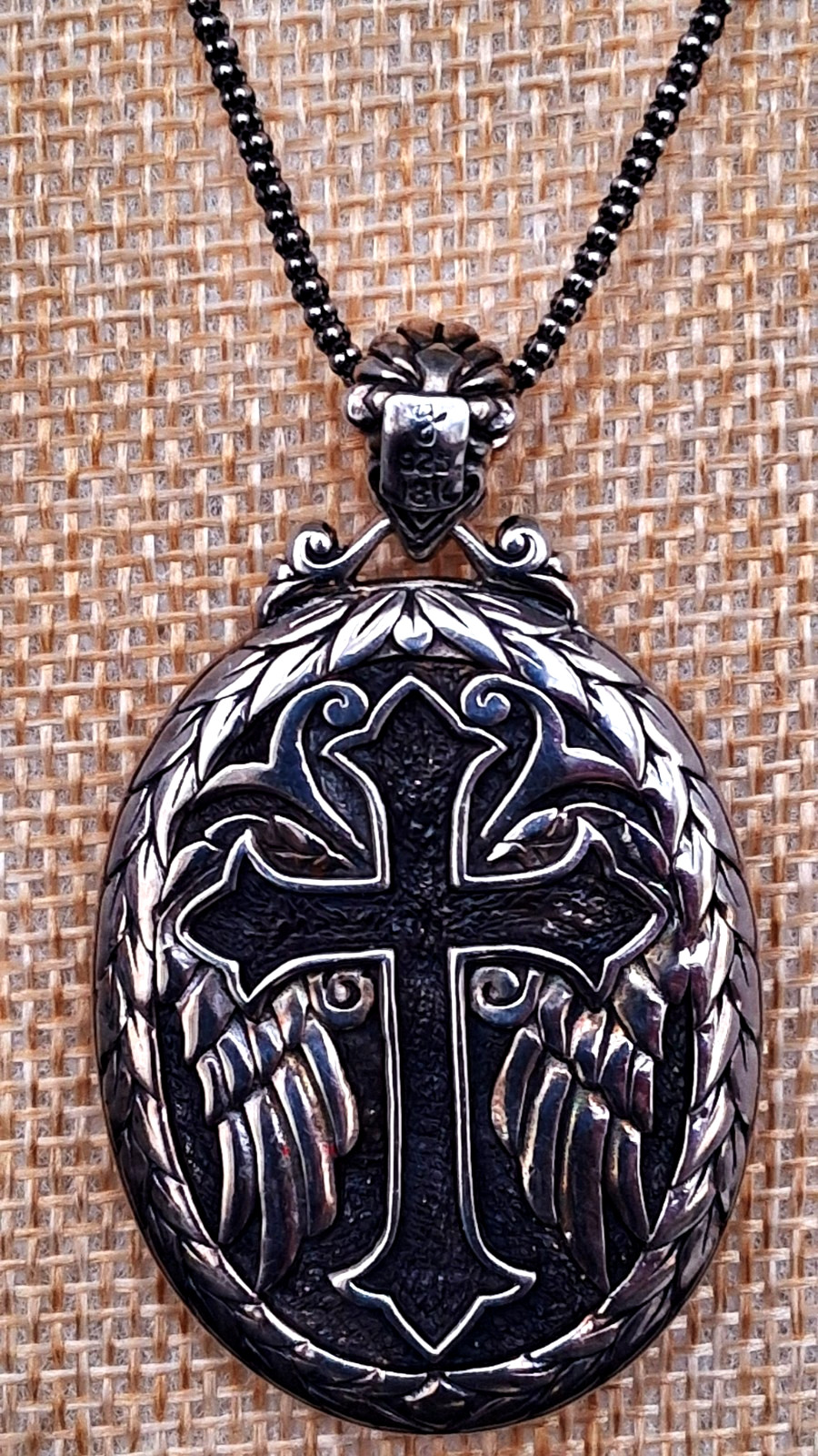 Samuel B. 925 Sterling Silver & 18K Gold Reversible Cameo Mother Mary Necklace