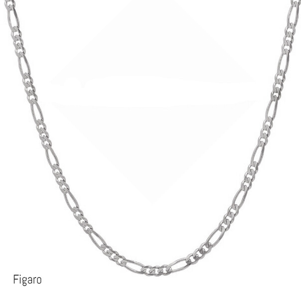 Solid 925 Sterling Silver Figaro Link Chain Necklace 5MM Thick Unisex Italy