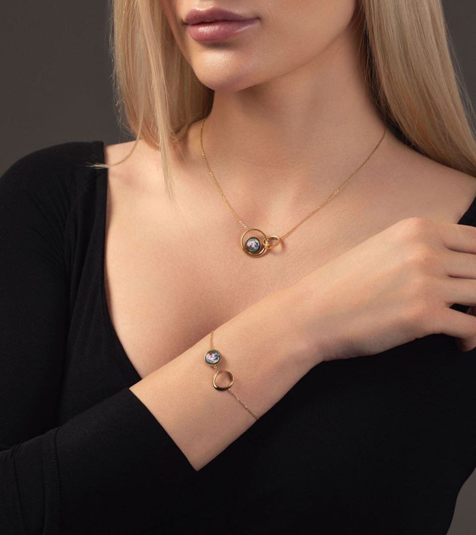 FREYWILLE Necklace Little Aurora Hommage à Claude Monet Orangerie 18K GOLD