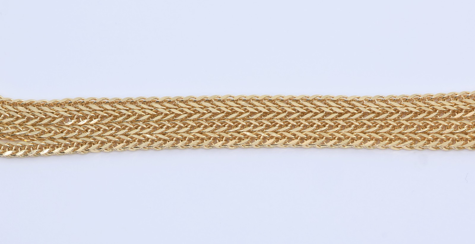 Beautiful 14K Solid Yellow Gold Designer Franco Link Chain Necklace – 18″ Length