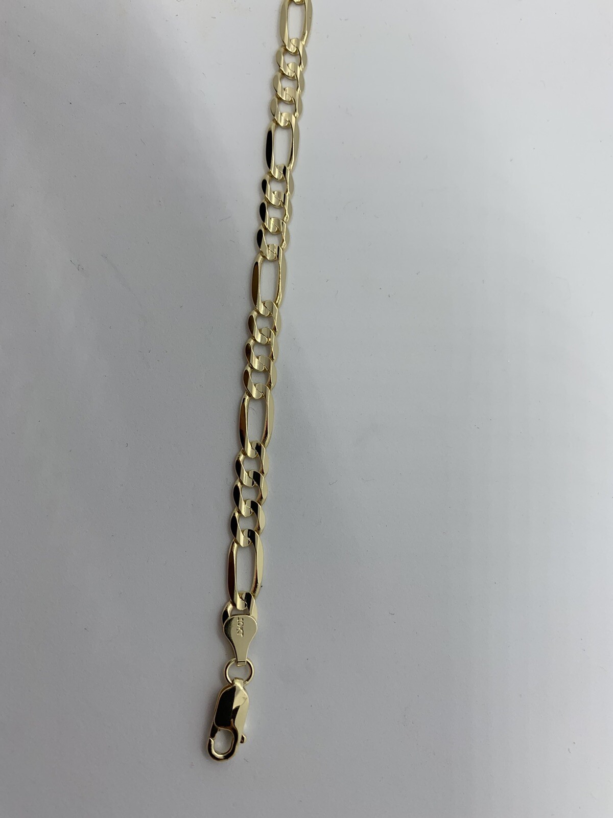 10K Solid Gold Figaro Link Chain Women’s/Men’s Necklace Chain 2mm-10.5mm 16-30″