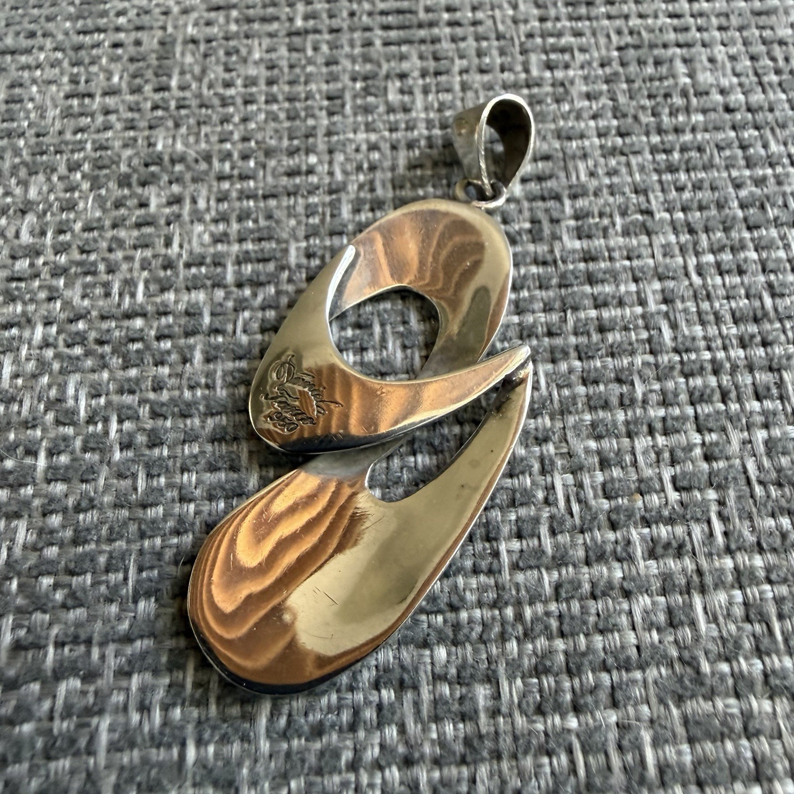 Large Vintage Taxco Sterling 950 Pendant – Signed Daniela 2” – 9.54g