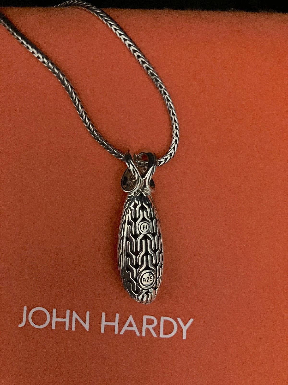 💕JOHN HARDY “Asli” Classic Chain Pendant Necklace Mixed Blue Topaz 16 & 20″NWOT