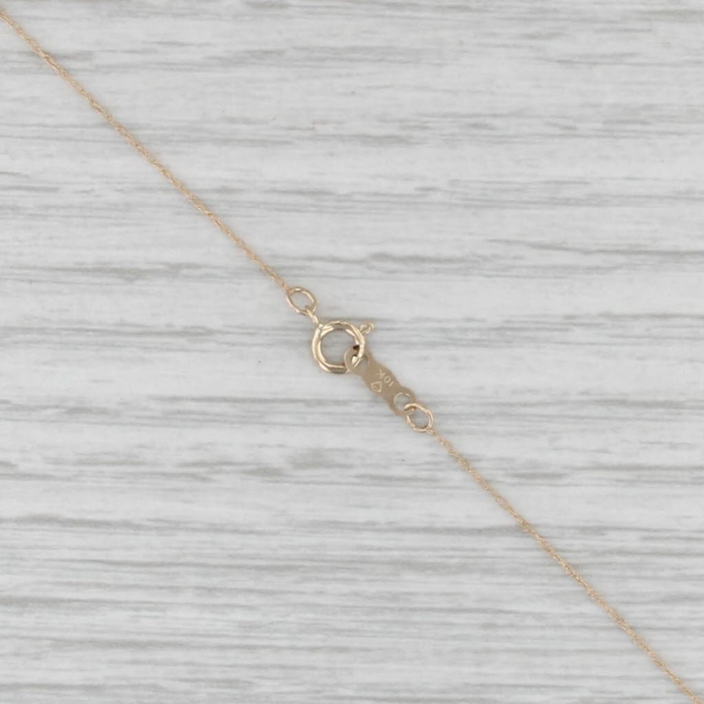 1.60ct Citrine Diamond Pendant Necklace 10k Yellow Gold 18.25″ Rope Chain