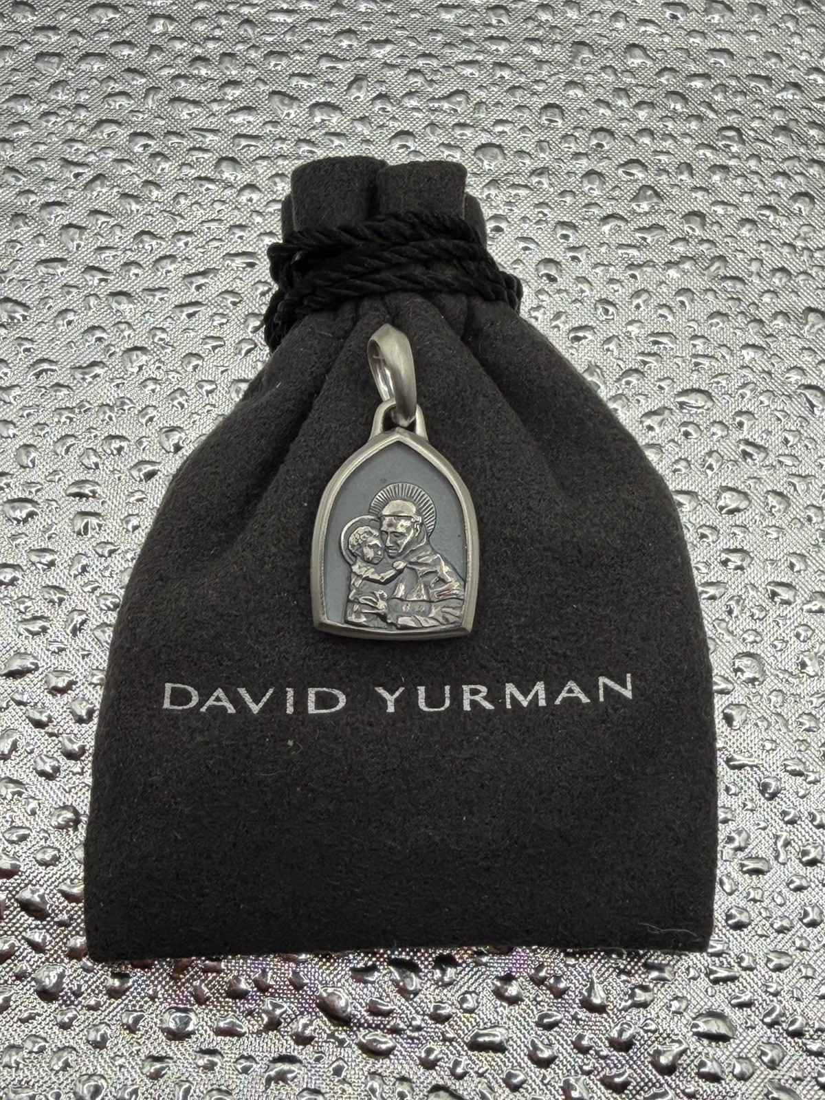 David Yurman Sterling Silver St. Anthony Pendant Amulet