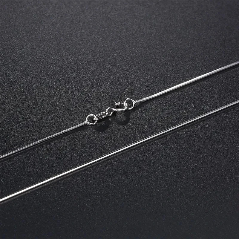 Men&Women’s 925 Sterling Silver Tarnish-Free Italian Snake Chain Necklace 16-24*