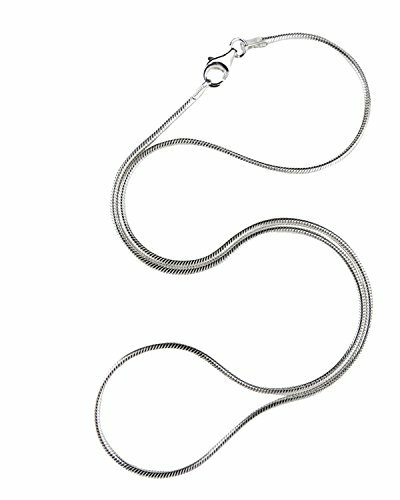 1mm Snake Chain Necklace – 925 Sterling Silver – 16″, 18″, 20″, 24″, 30″ Italian