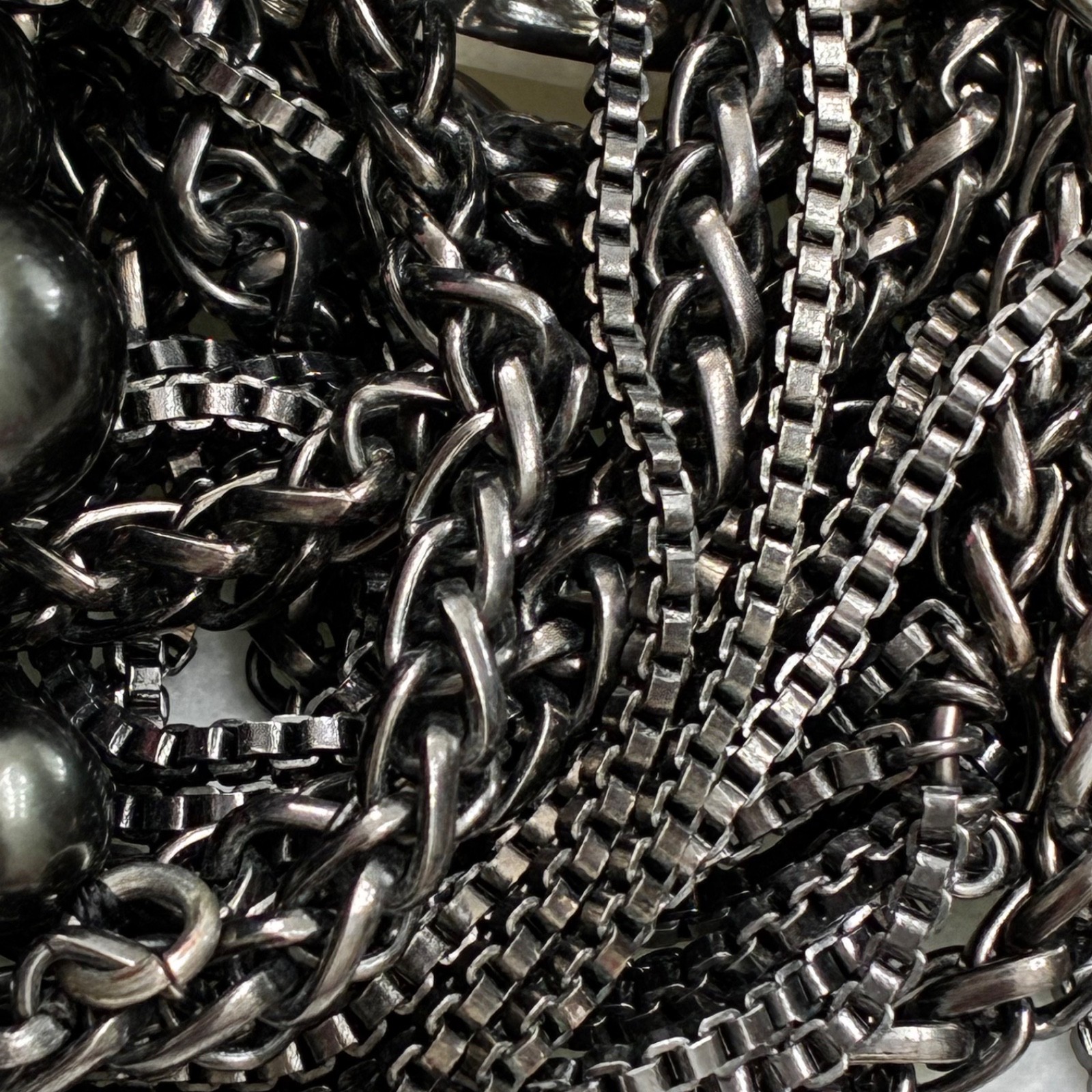 Black Pearl Statement Necklace