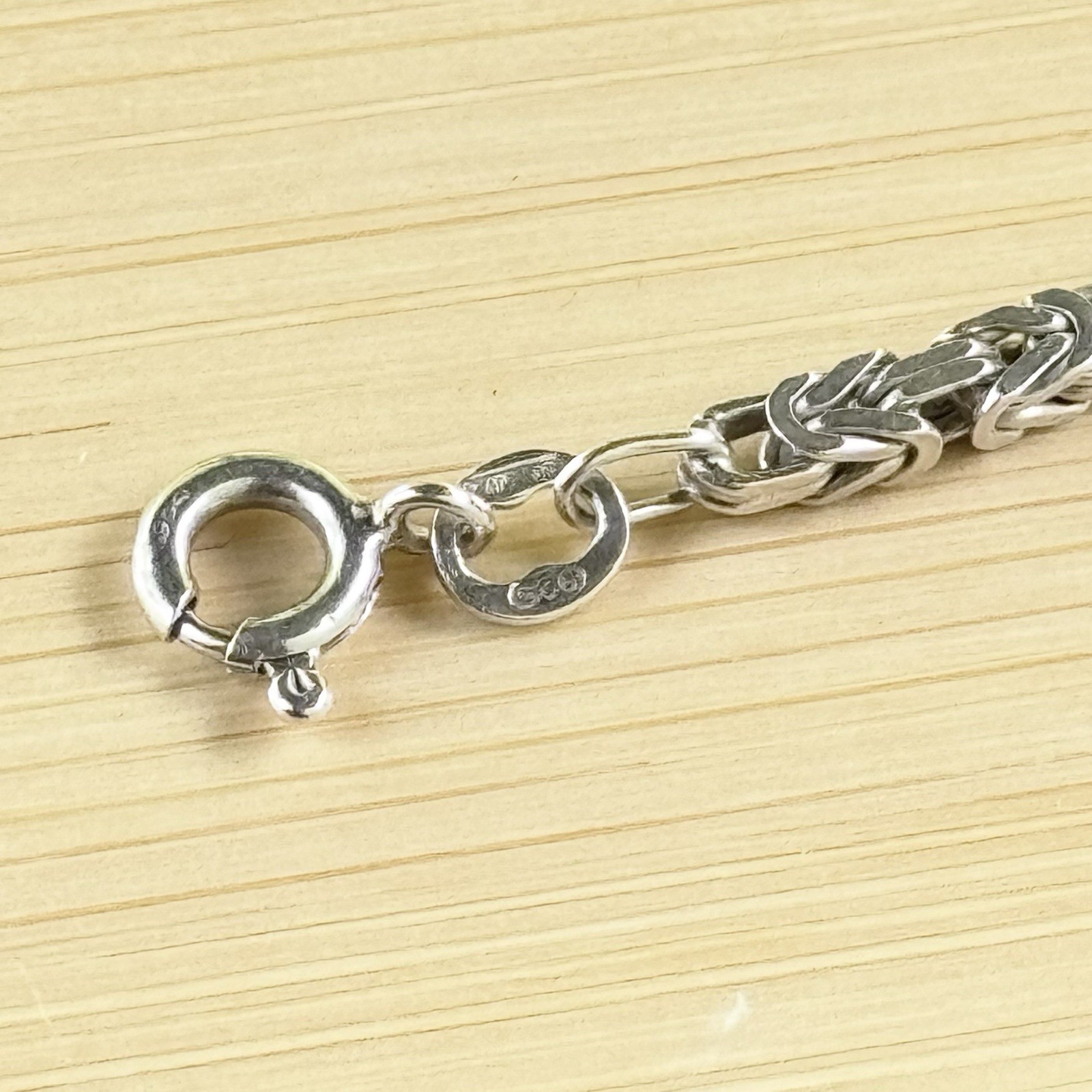 Byzantine 21 “ Chain-Necklace Sterling Silver 925 Made In Italy 18.8 Grams 2.5mm