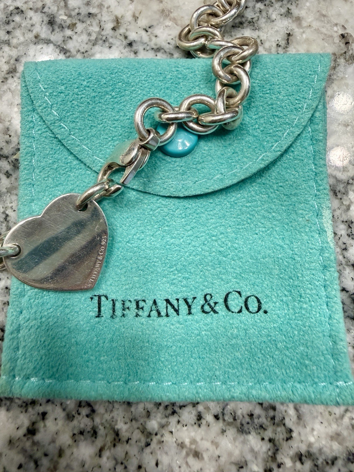 Tiffany & Co. Return to Tiffany 925 Heart Tag Chain Necklace