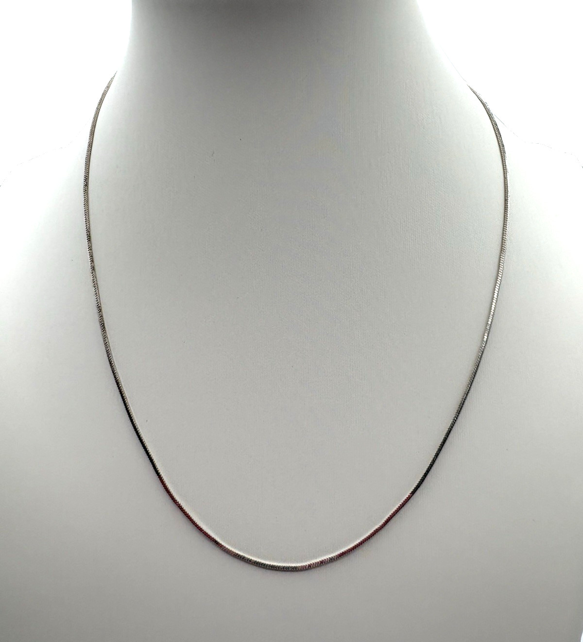 Silky Italian 925 Sterling Silver Snake Chain Necklace 18″