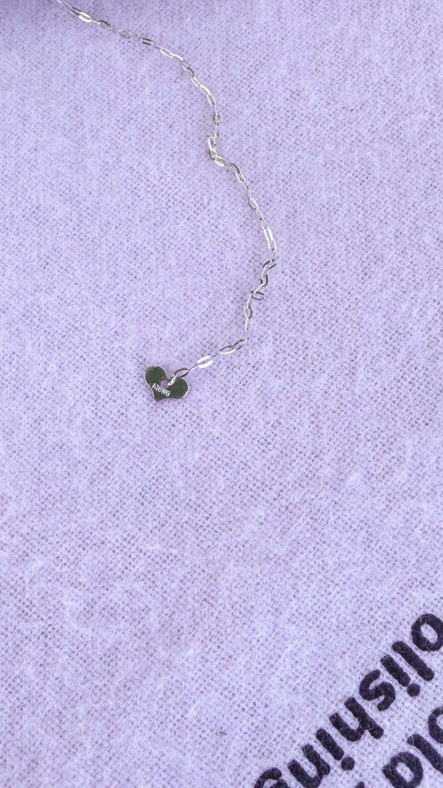18K white gold Lab Grown Diamond Necklace with 0.50 carat diamond