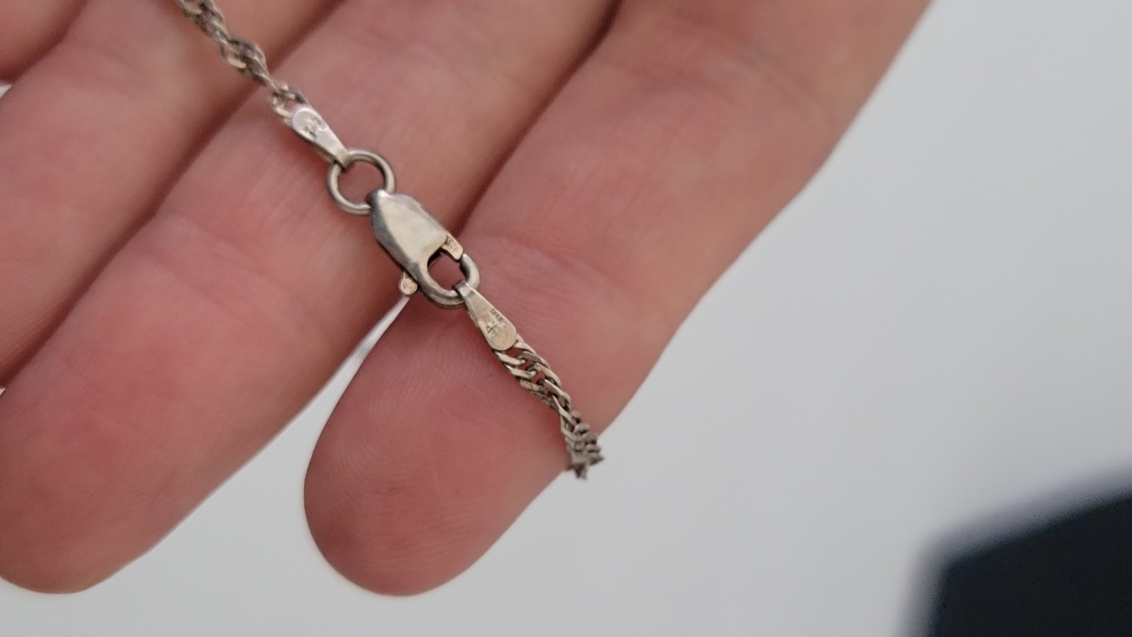 MILOR Sterling Silver Rope Chain Made In Italy Necklace 20 Inches Vintage