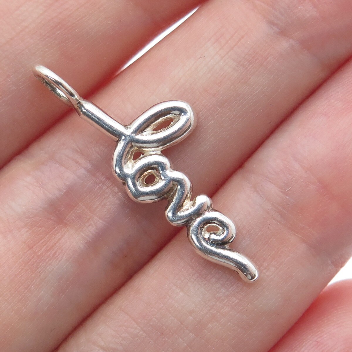 925 Sterling Silver Love Minimalist Charm Pendant