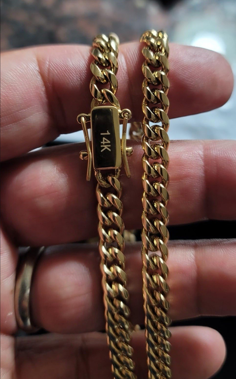 14K GP Cuban Link Chain