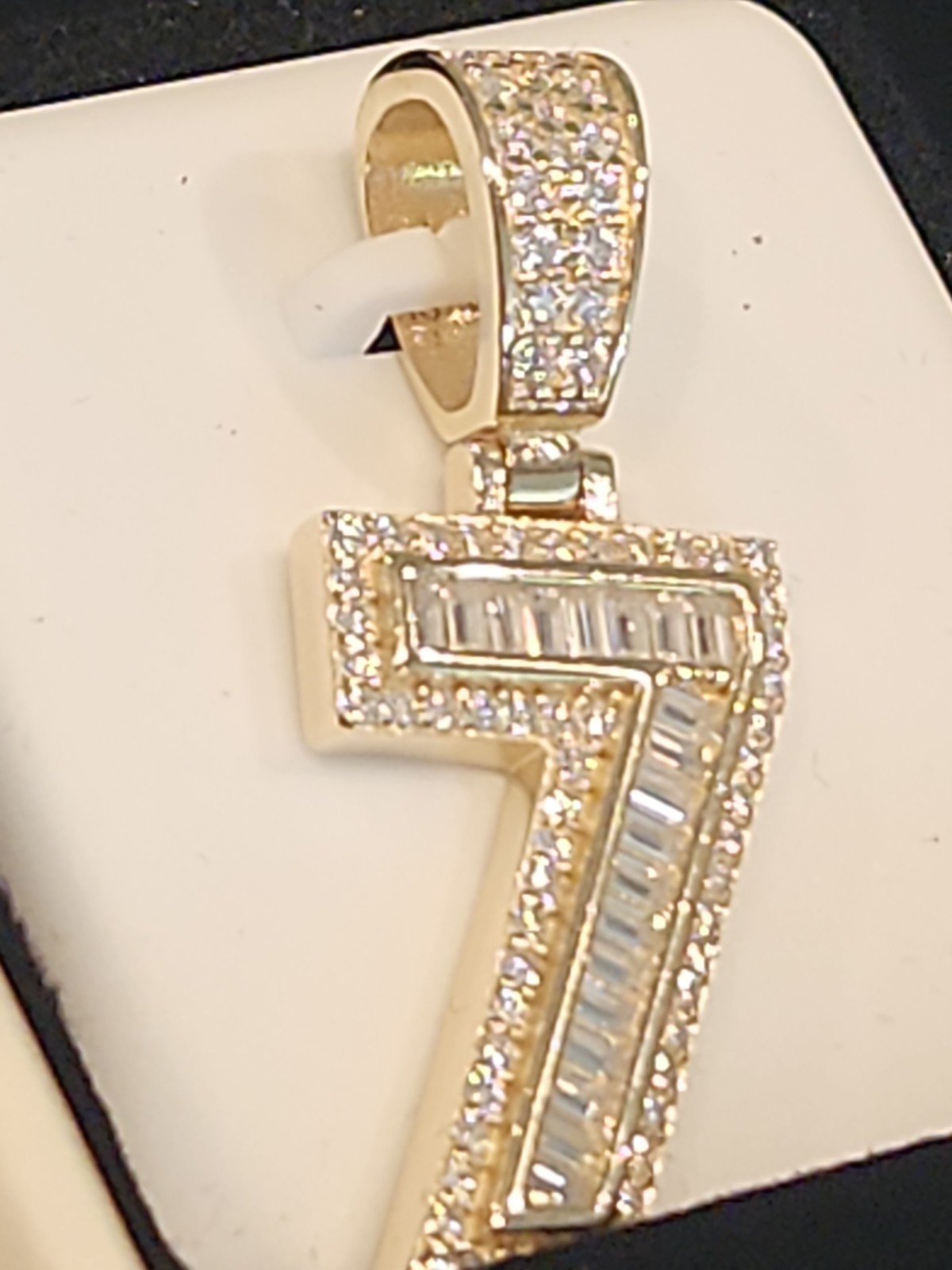 925 STERLING SILVER #7 PENDANT