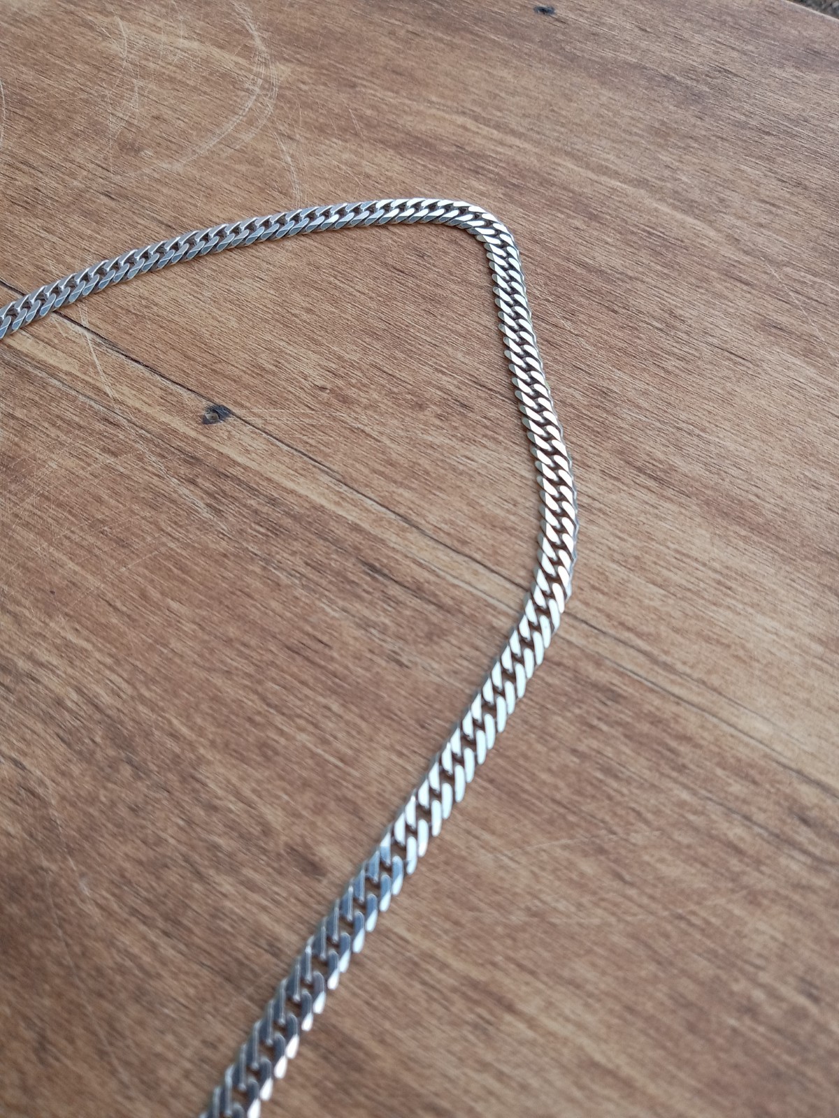 Solid 925 Sterling Silver Double Curb Cuban Chain SHINE Necklace TightLink 3.5MM