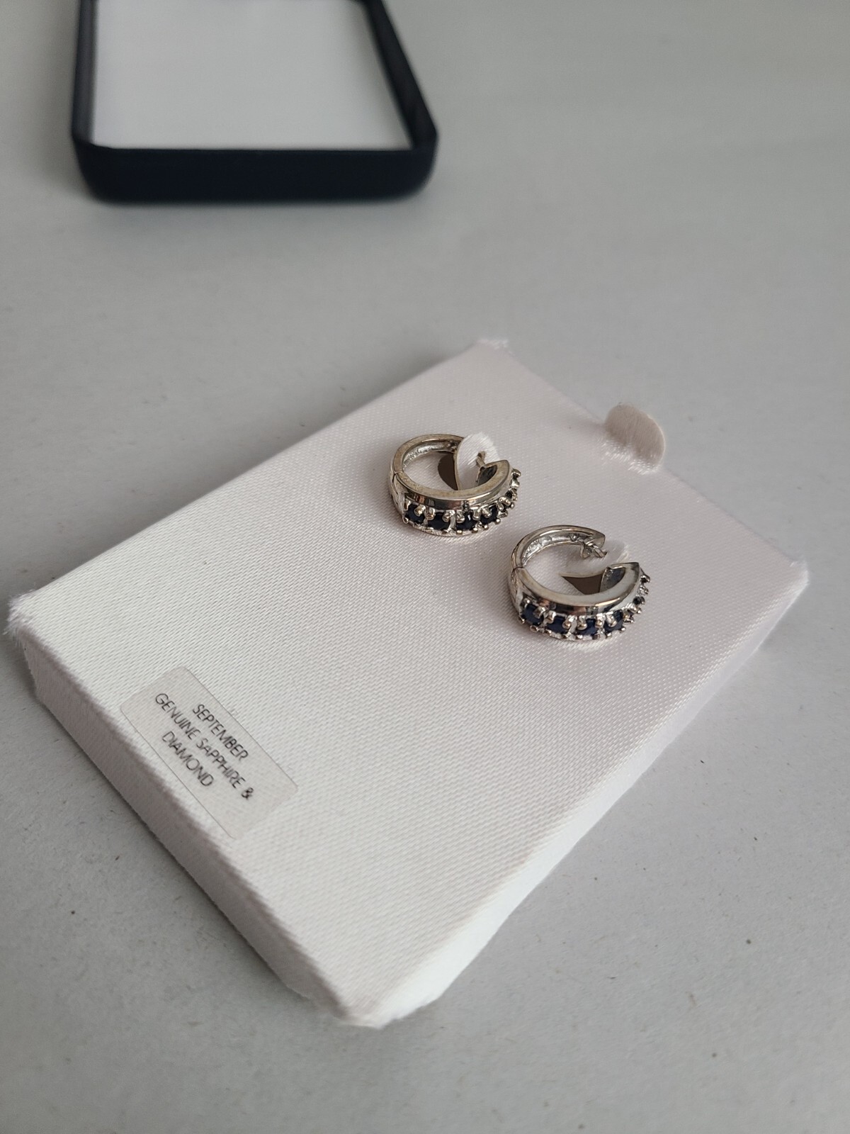 Earrings Set, September, Genuine Sapphire