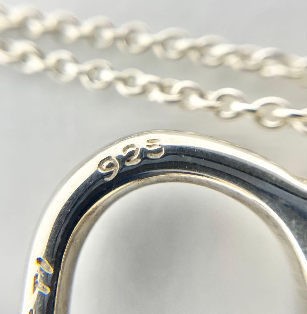Tiffany & Co. Large Initial N Necklace Silver 925 Unisex Pre-Owned