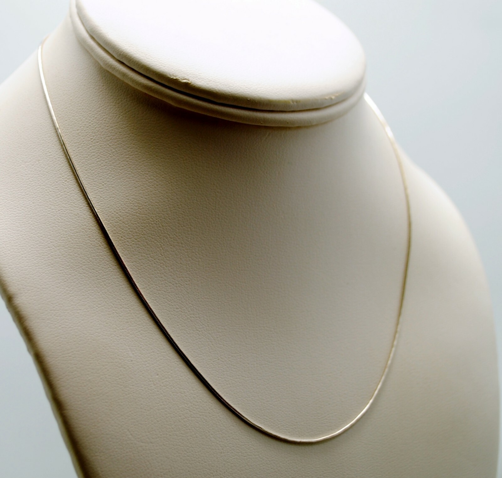 STERLING SILVER SNAKE CHAIN LINKED NECKLACE 16.25″ #129