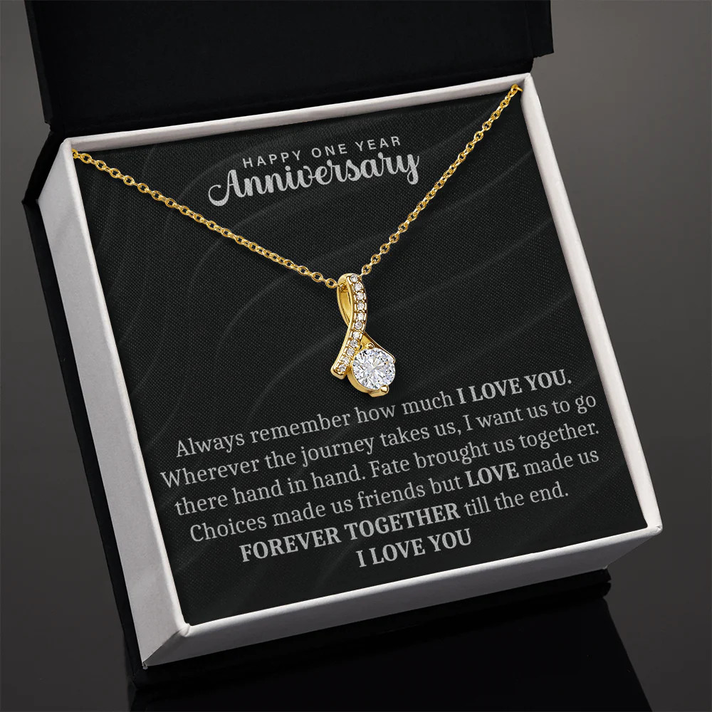 Happy One Year anniversary Alluring Beauty Necklace