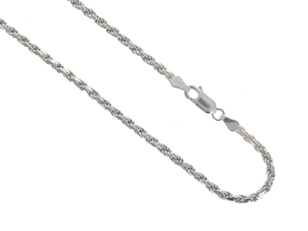925 Sterling Silver Rope 1.8mm Chain Necklace 16″ 18″ 20″ 22″ 24″ 30″ ROPE040